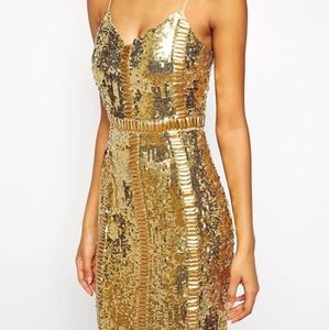 Virgos Lounge Honor All Over Sequin Midi Dress